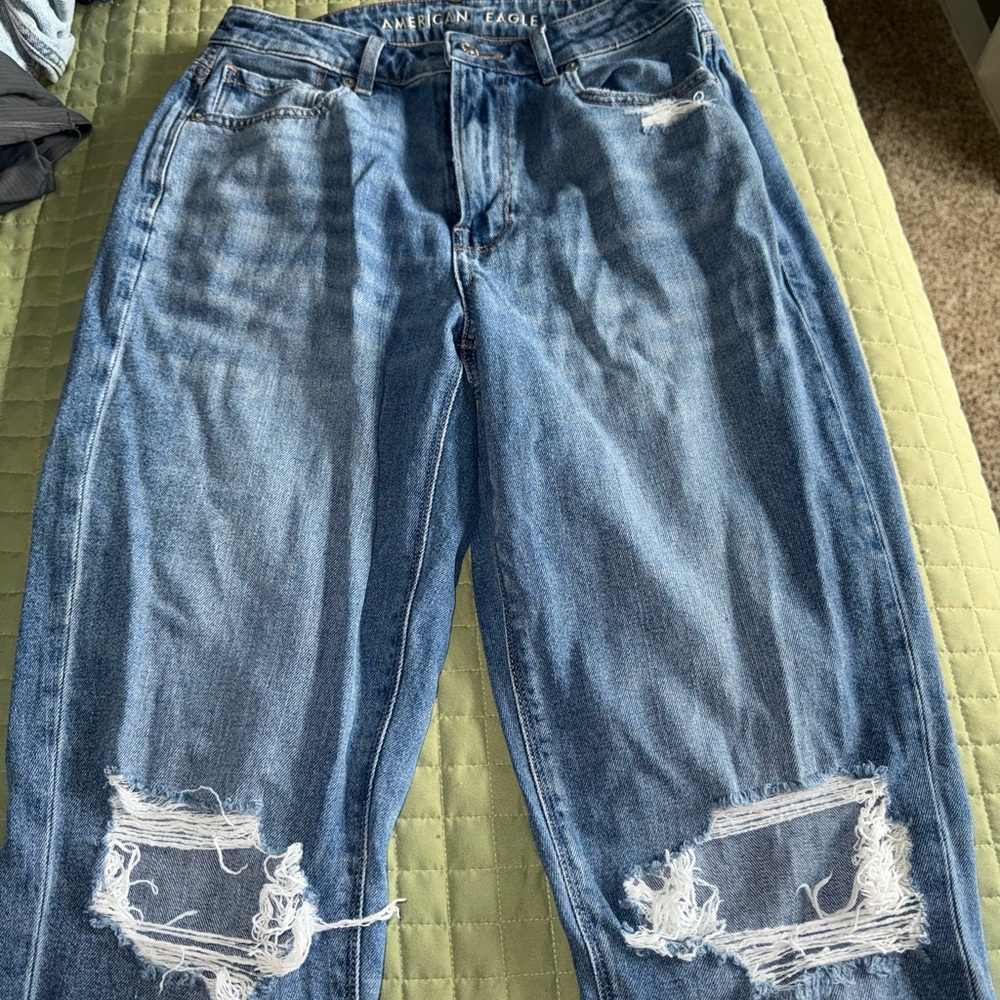 American Eagle Outfitters High Rise Blue Jeans